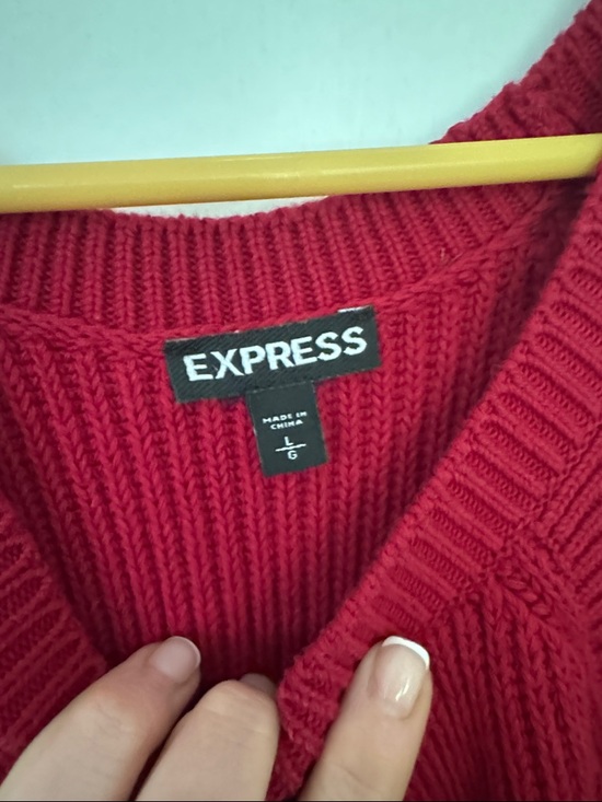 Express Ribbed Tank Top in Wine Red - Picture 3 of 3